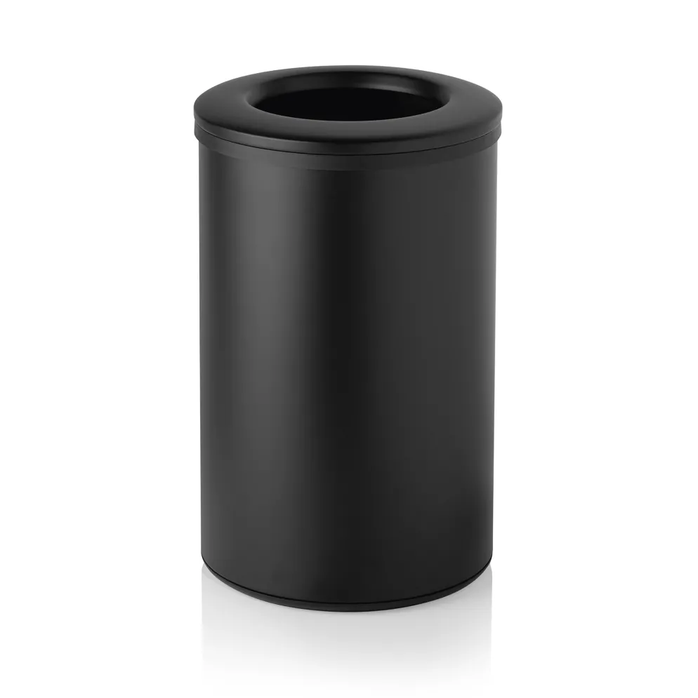 Abfalleimer, Ø 35,5 cm, 40 Liter, schwarz