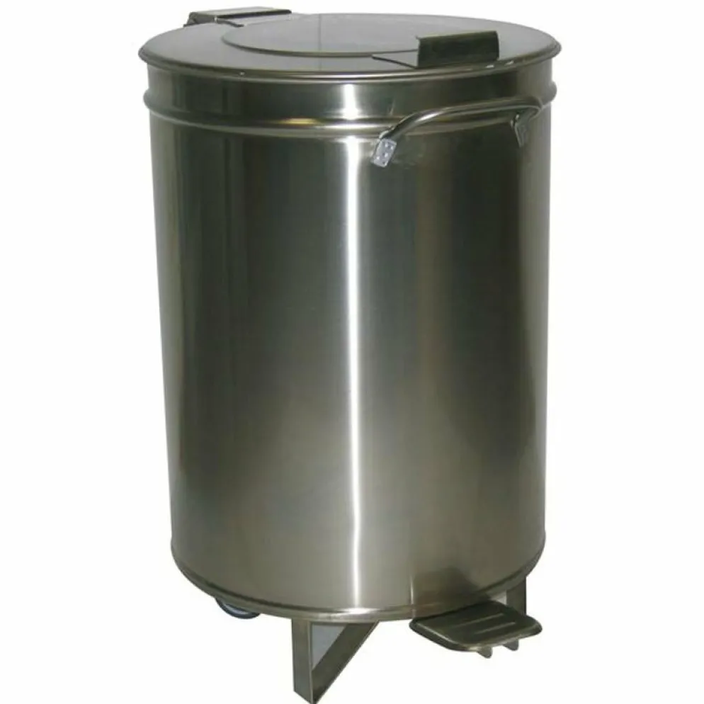 Abfalleimer, 75lt., ø46 cm mit Fußpedal