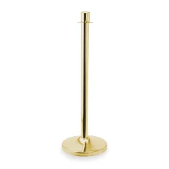 Abgrenzungspfosten Zylinder Set CLASSIC, goldfarben, Set á 2 Stück, Edelstahl