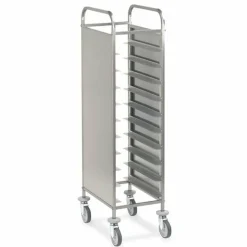 Abräumwagen 520 für 10 Tabletts oder GN Tabletts mit Seitenwand