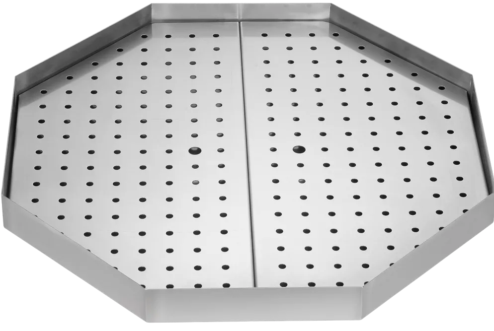 Achteckige Fettwanne für POTIS Gyrosgrill Dönergrill 650x650x50mm