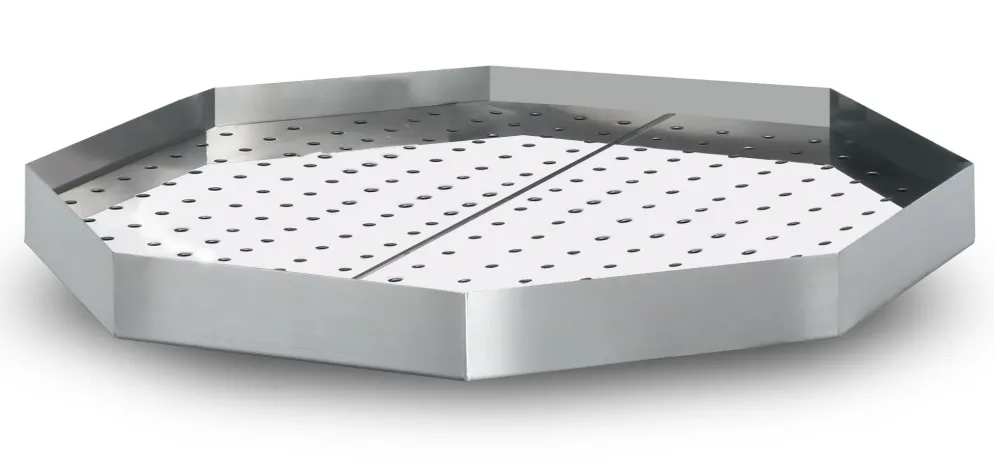 Achteckige Fettwanne für POTIS Gyrosgrill Dönergrill 550x550x50mm