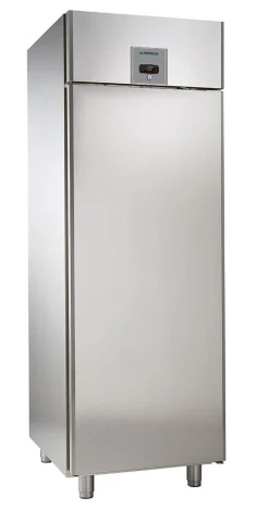ALPENINOX Edelstahl Umluft-Gewerbetiefkühlschrank TKU 702 GN2/1