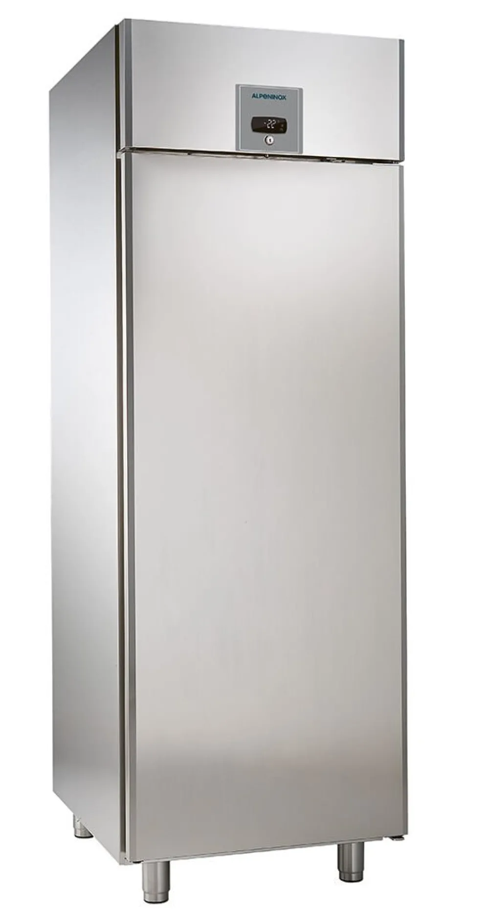 ALPENINOX Edelstahl Umluft-Gewerbetiefkühlschrank TKU 702 GN2/1