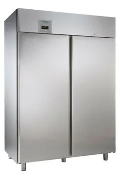 ALPENINOX Edelstahl Umluft-Gewerbetiefkühlschrank TKU 1402 GN2/1