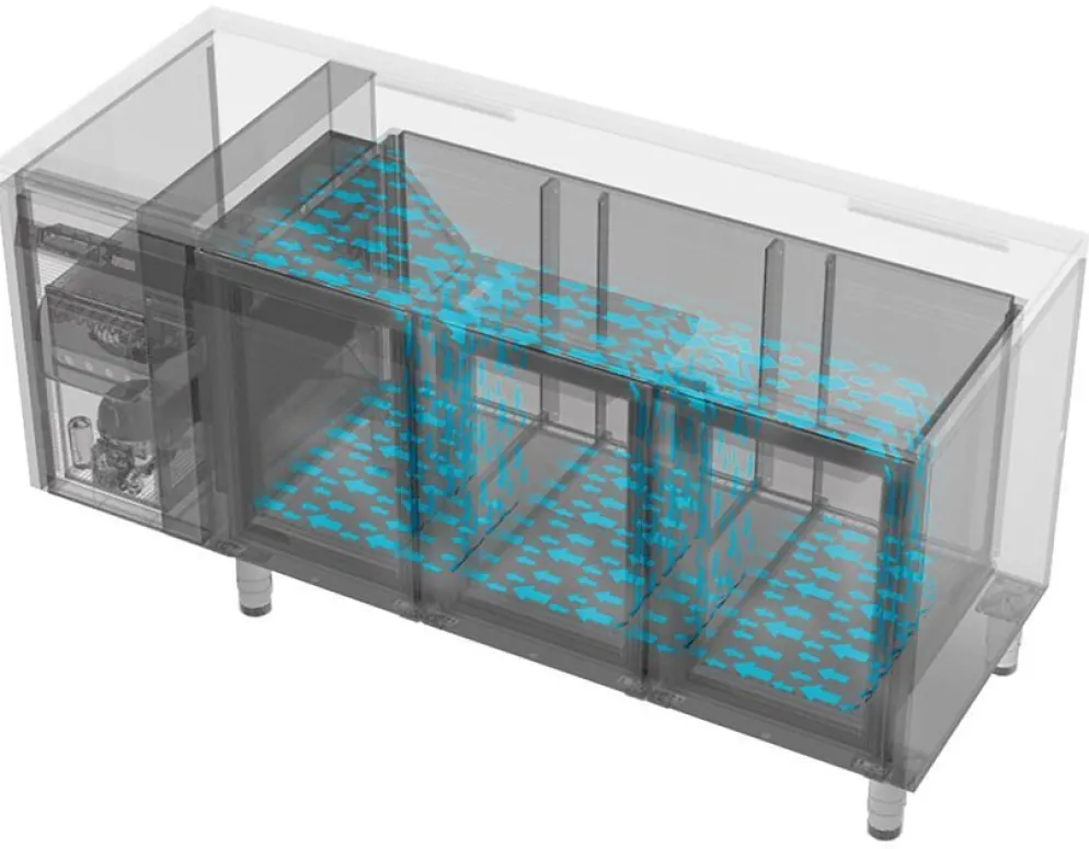 ALPENINOX Kühltisch (4 Abteile) CRIO HPM 4-7031