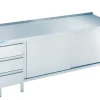 Arbeitsschrank mit Schiebetüren und Schubladen Links, 1400x700x850/900mm