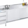 Arbeitsschrank mit Schiebetüren und Schubladen Links, 1800x600x850/900mm