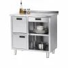 Arbeitstisch für Kaffeemaschine, mit Aufkantung, 1000 x 700 x 1000 mm