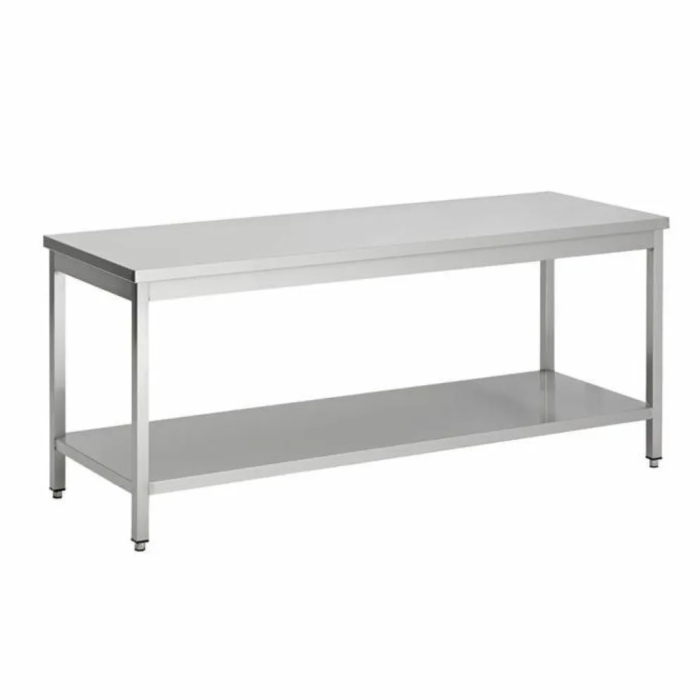 Arbeitstisch 2000 mm mit Grundboden, 700 mm tief
