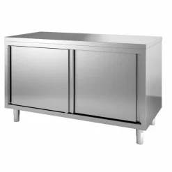 Arbeitstisch 700 mm mit Schiebetüren, Breite 2000 mm