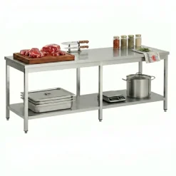 Arbeitstisch 700 Serie mit Grundboden, BxTxH 2400x700x900 mm