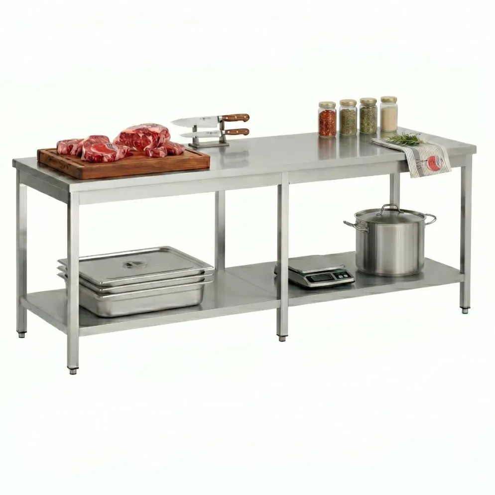 Arbeitstisch 700 Serie mit Grundboden, BxTxH 2400x700x900 mm