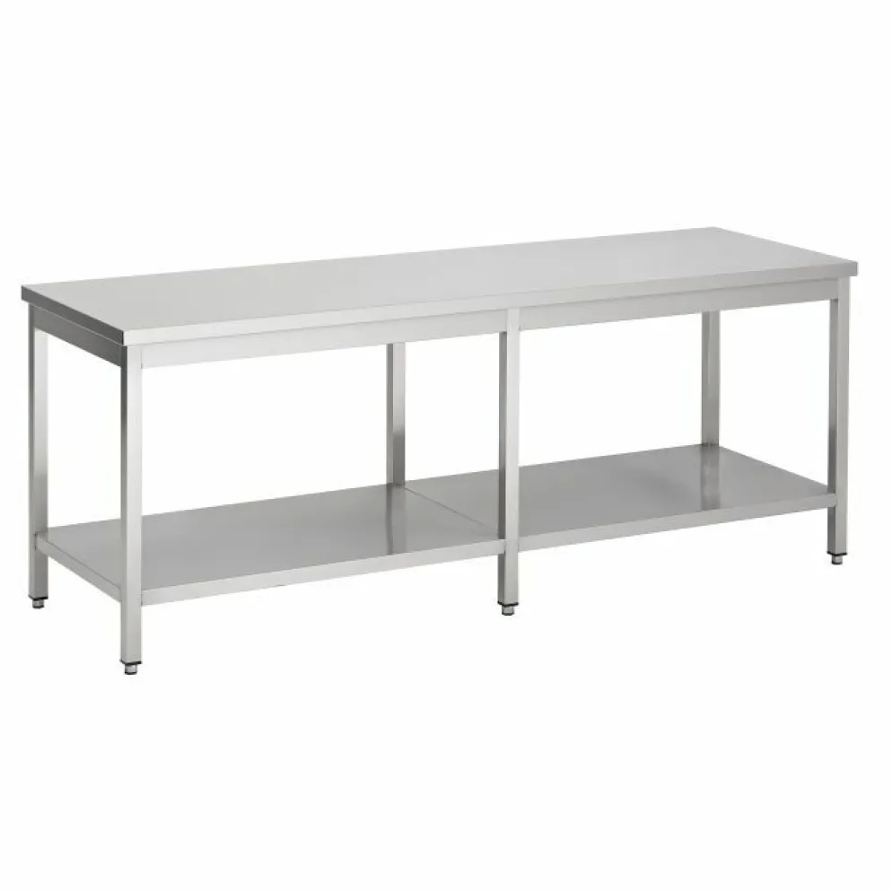 Arbeitstisch 700 Serie mit Grundboden, BxTxH 2400x700x900 mm