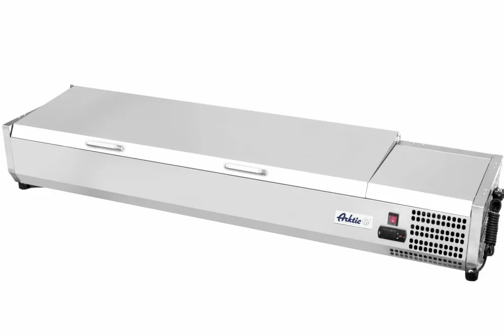 ARKTIC Aufsatz-Kühlvitrine 6x GN 1/3, 1405x395x290mm