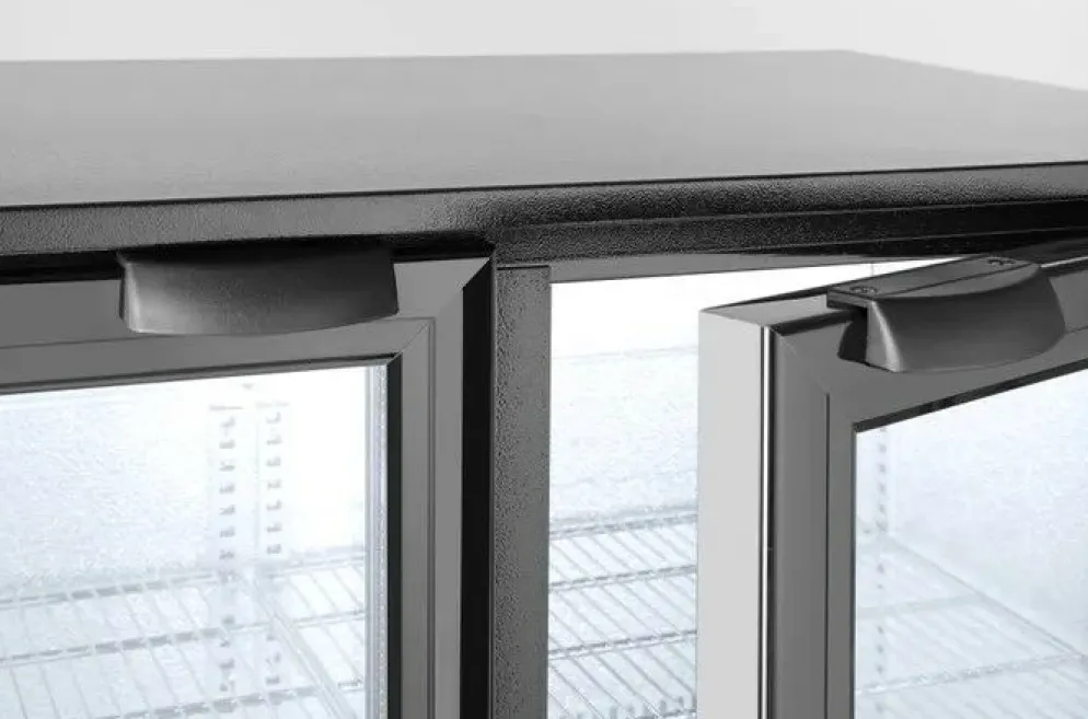 Arktic Barkühlschrank doppelte Glastür Rückseite 900 mm