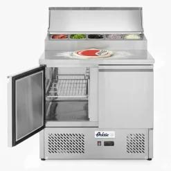 ARKTIC Kühltisch 2 Türen mit Kühlvitrine 300L, Breite 900mm