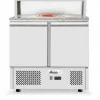 Arktic Pizzatisch 2-türig 300 L mit Granitarbeitsplatte, Edelstahl 900 mm