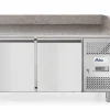 ARKTIC Pizzatisch 2-türig+7 Schubladen 485L, Breite 2010mm
