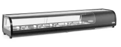 Arktic Sushi-Kühlvitrine für 5x GN 1/2 Edelstahl 1800 mm, Tischgerät