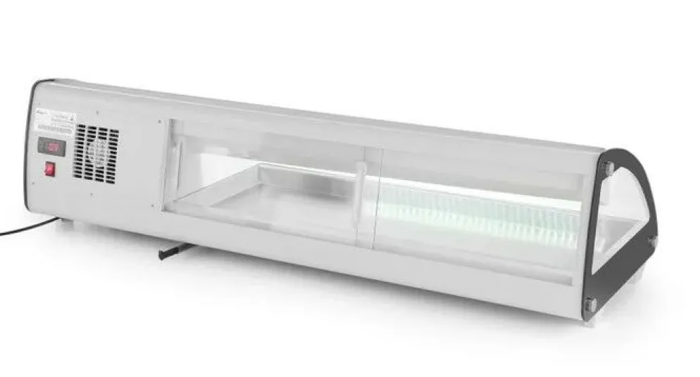 Arktic Sushi-Kühlvitrine für 5x GN 1/3 Edelstahl 1307mm, Tischgerät