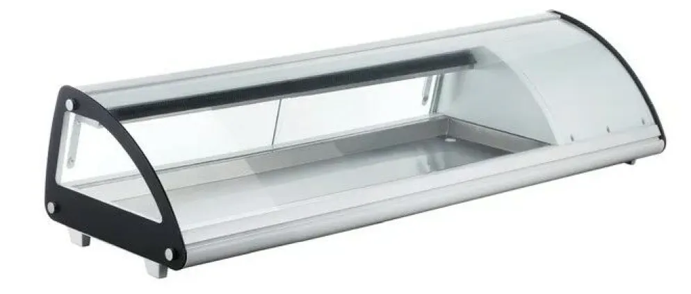 Arktic Sushi-Kühlvitrine für 5x GN 1/3 Edelstahl 1307mm, Tischgerät