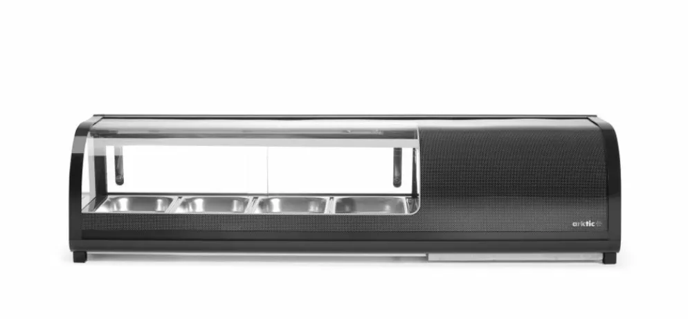 Arktic Sushi-Kühlvitrine 4x GN 1/3, 1177 x 426 x 296 mm