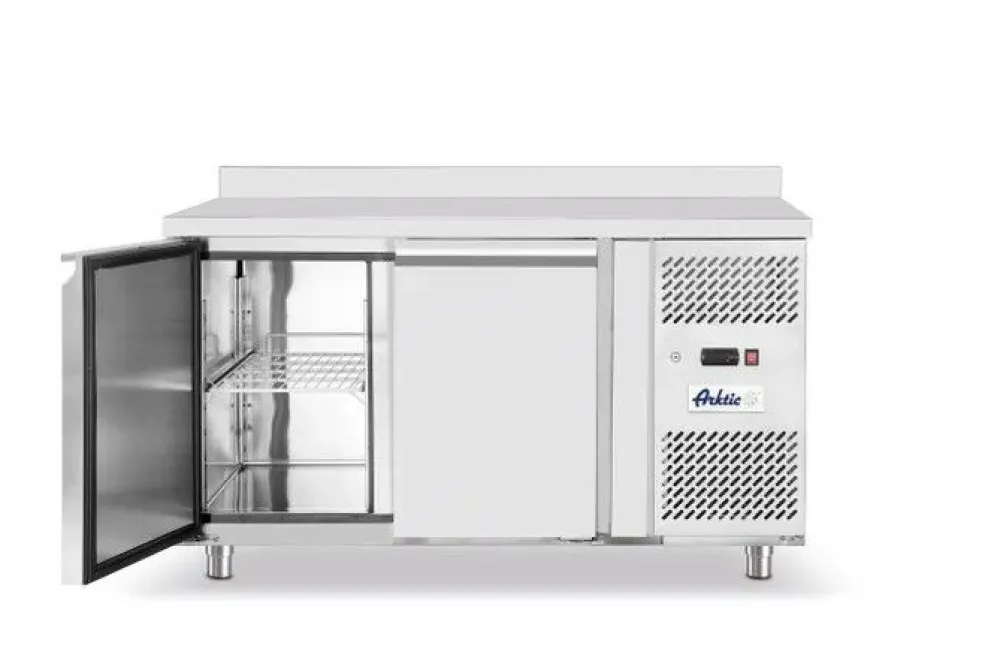 Arktic Tiefkühltisch 2-türig, 1360mm, 280 L Edelstahl, Profi Line