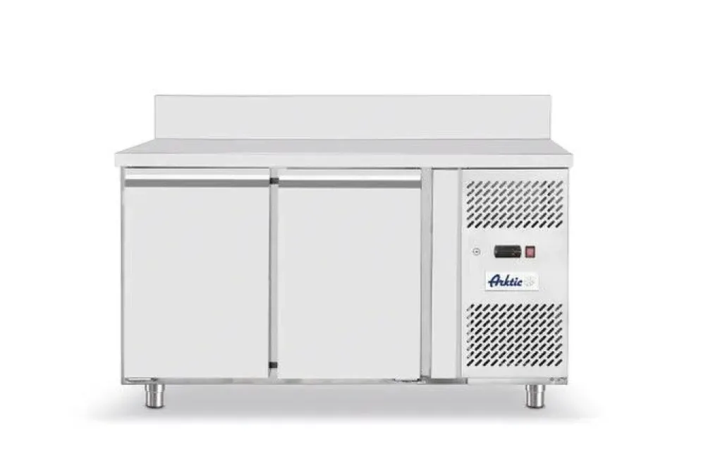 Arktic Tiefkühltisch 2-türig, 1360mm, 280 L Edelstahl, Profi Line