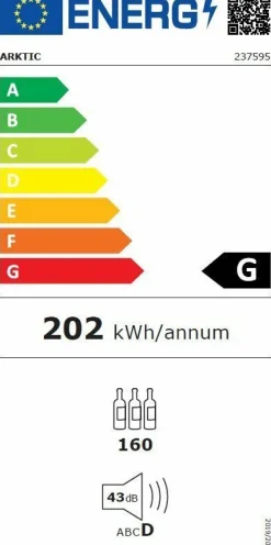 ARKTIC Weinkühler zwei Zonen 160 Flaschen 447L