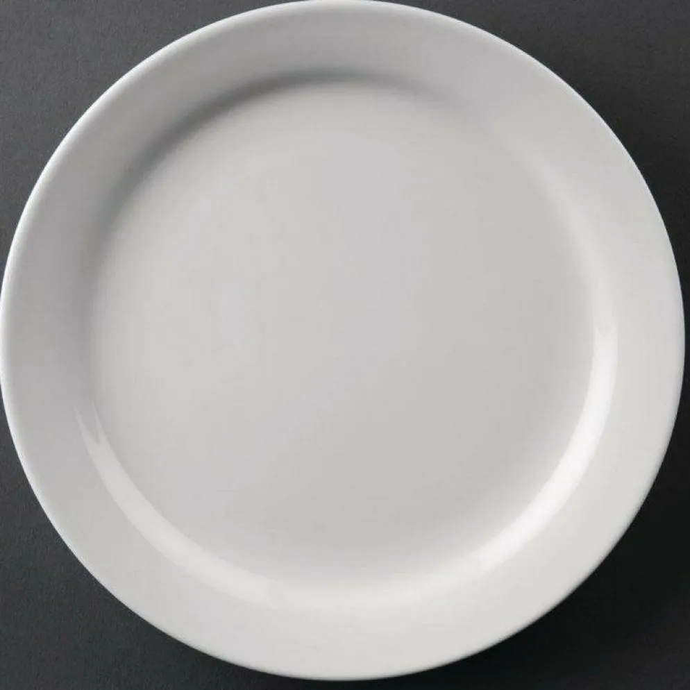 Athena Hotelware Teller mit schmalem Rand 22,6cm (12 Stück)
