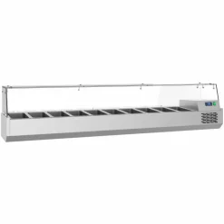 Aufsatzvitrine Pro Line 10×1/3 GN, Edelstahl