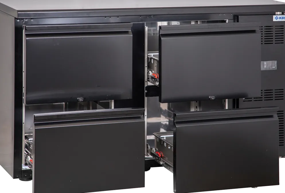 Backbar BB 154 mit 4 Schubladen, Umluftkühlung, 1462 mm