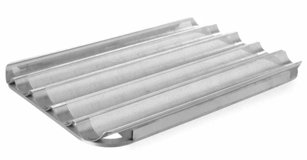 Backblech Alu 600x400 mm für 5 Baguettes