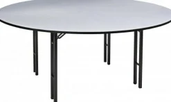 Banketttisch Molton rund Ø 183 cm klappbar – Multiplexplatte