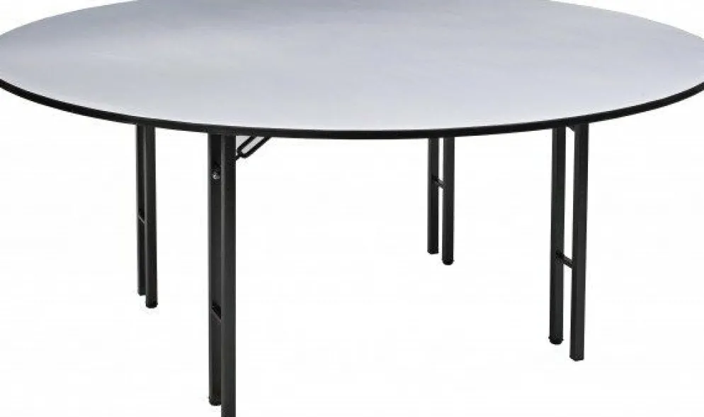 Banketttisch Molton rund Ø 183 cm klappbar – Multiplexplatte