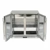 Bar Display Cooler Edelstahl 2 Flügeltüren, 198 Liter, 900 mm