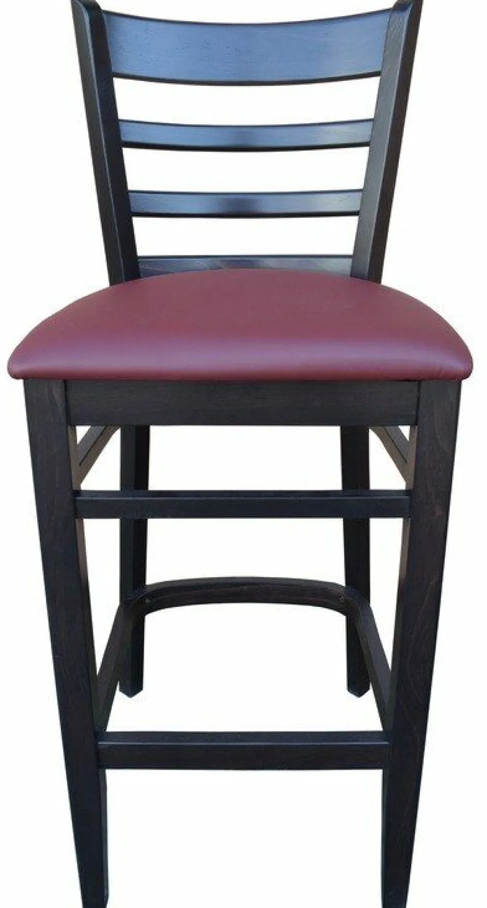 Barhocker David 200H Sitz bordeaux, Beizton Wenge