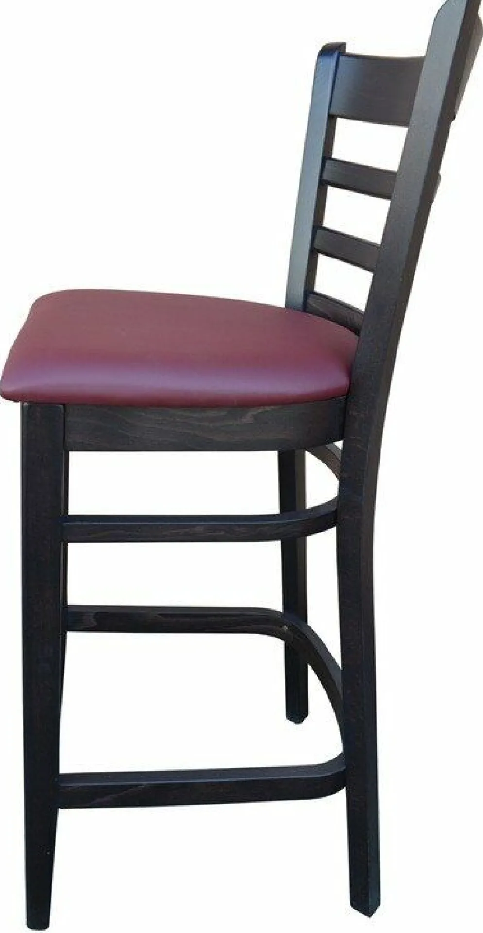 Barhocker David 200H Sitz bordeaux, Beizton Wenge