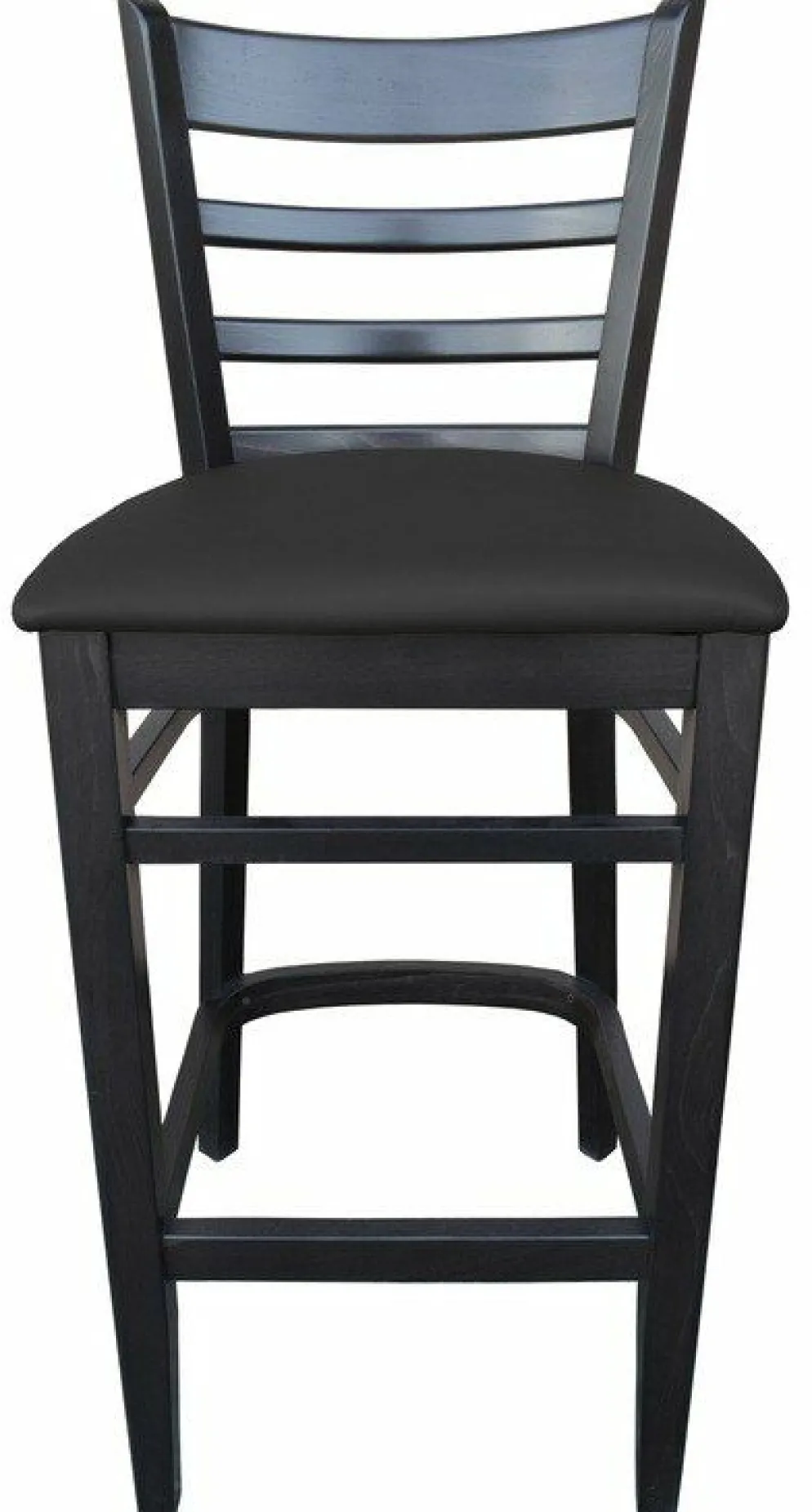 Barhocker David 200H Sitz schwarz, Beizton Wenge