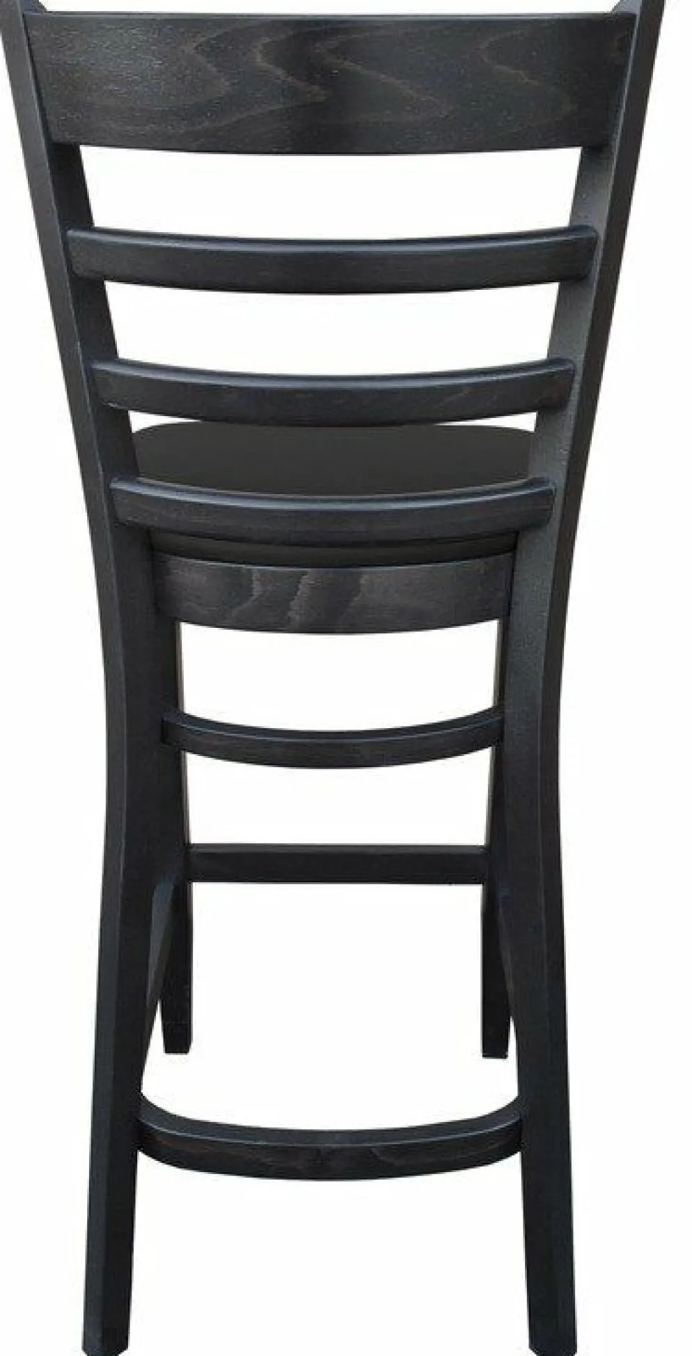 Barhocker David 200H Sitz schwarz, Beizton Wenge