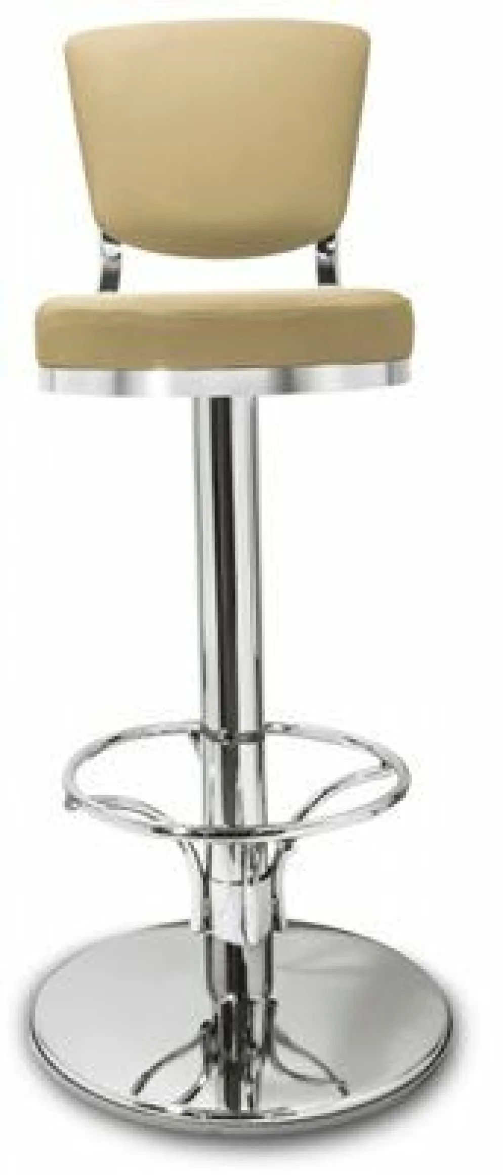 Barhocker Lindo mit Rückenlehne, Farbe beige