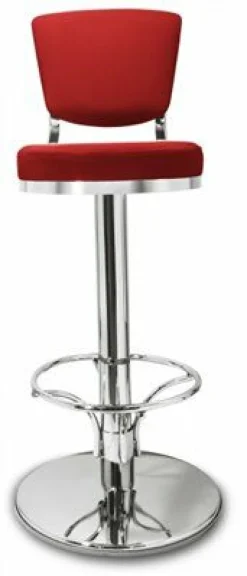 Barhocker Lindo mit Rückenlehne, Farbe rot