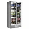Barkühler Glastürkühlschrank Edelstahl 2 Türen 900 mm, 458 Liter