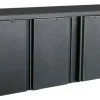 Barkühler schwarz 3 Türen 2002 mm, 537 Liter