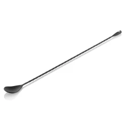 Barlöffel Twisted Classic NOCTURN, 40 cm, schwarz matt, Chromnickelstahl 18/8