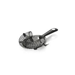Barsieb, Ø 8 cm, 15 cm, schwarz, Chromnickelstahl, PVD Beschichtung