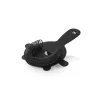 Barsieb NOCTURN mit Feder, 4 Zinken, Ø 8 cm, schwarz matt, Chromnickelstahl 18/8