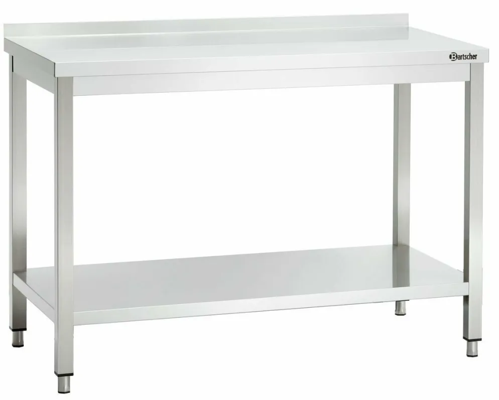 BARTSCHER Arbeitstisch 600, 1200x600x850mm mit Aufkantung