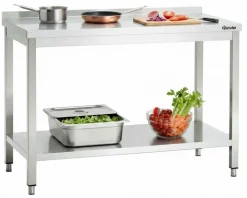 BARTSCHER Arbeitstisch 600, 1600x600x850mm mit Aufkantung